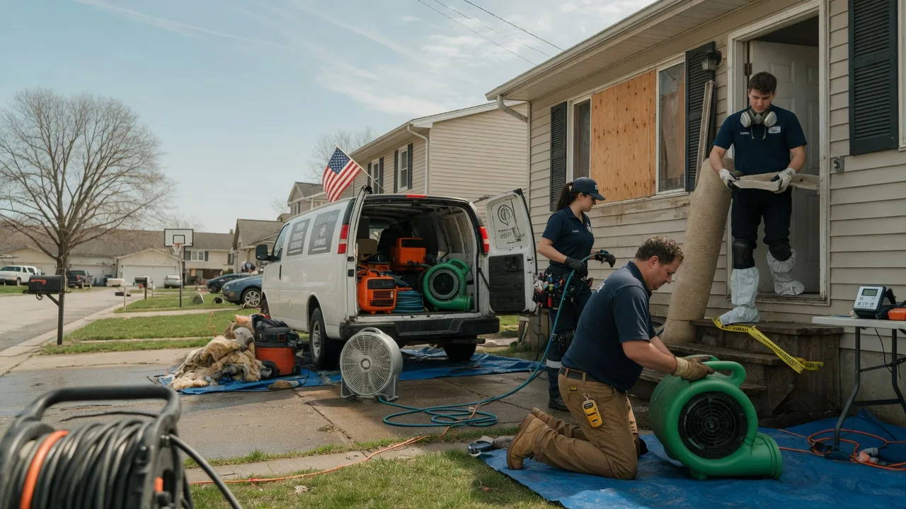 Water Damage Restoration in Mason City, IL near me